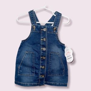 Baby Girl “Wonder Nation” Overall Jean Dress